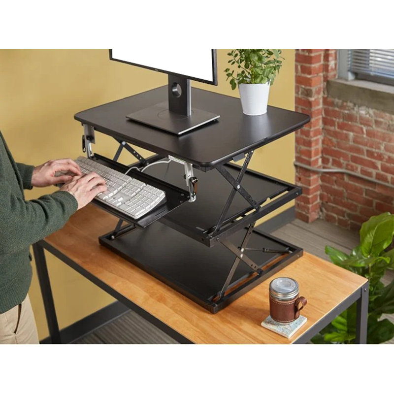 Symple Stuff Height Adjustable Standing Desk Converter & Reviews Wayfair